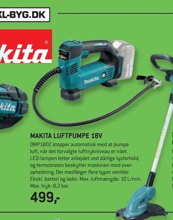 Makita luftpumpe 18v