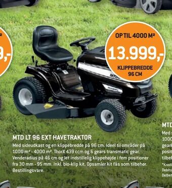 Mtd lt 96 ext havetraktor