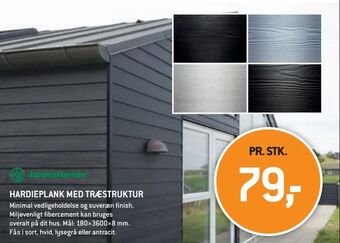 XL-BYG Hardieplank med træstruktur tilbud