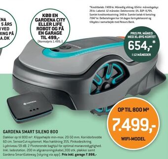 XL-BYG Gardena smart sileno 800 tilbud