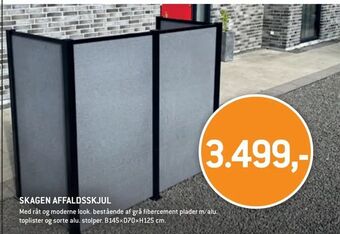 XL-BYG Skagen affaldsskjul tilbud