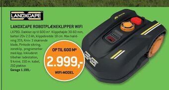 XL-BYG Landxcape robotplæneklipper wifi tilbud