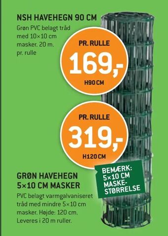 XL-BYG Nsh havehegn 90 cm tilbud