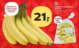 Kvickly Änglamark økologiske bananer tilbud