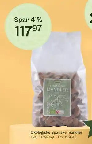 Økologiske Spanske mandler, Medlemspris