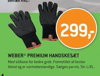 XL-BYG Weber® premium handskesæt tilbud