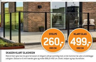 XL-BYG Skagen klart glashegn tilbud