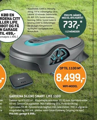 XL-BYG Gardena sileno smart life 1100 tilbud