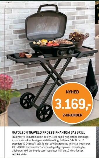 Napoleon travelq pro285 phantom gasgrill