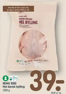 REMA 1000 Hel dansk kylling tilbud