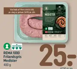 REMA 1000 Frilandsgris Medister tilbud
