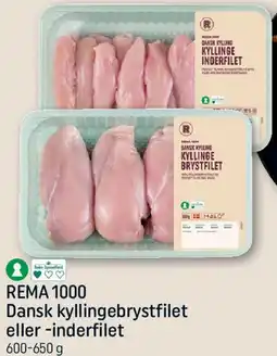 REMA 1000 Dansk kyllingebrystfilet eller inderfilet tilbud