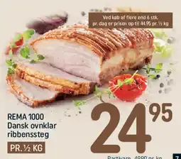 REMA 1000 Dansk ovnklar ribbensteg tilbud