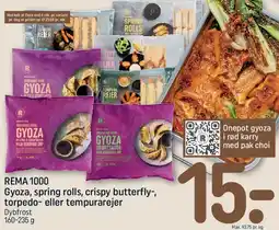 REMA 1000 REMA 1000 - Gyoza, spring rolls, crispy butterfly-, torpedo- eller tempurarejer tilbud