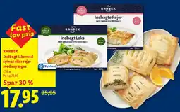 Lidl RAHBEK Indbagt laks / Indbagte rejer tilbud