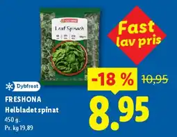 Lidl Helbladet spinat tilbud