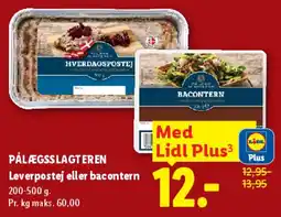 Lidl Pålægslagteren Leverpostej eller bacontern tilbud