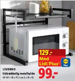 Lidl Udtrækkelig metalhylde tilbud