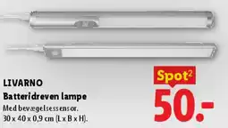 Lidl Batteridreven lampe tilbud