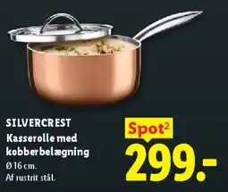 Lidl Kasserolle med kobberbelægning tilbud