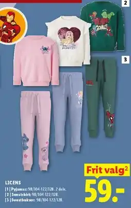 Lidl Licens sweatshirts & pyjamas (børne) tilbud