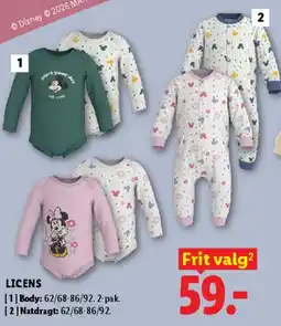 Lidl LICENS Body / Natdragt tilbud