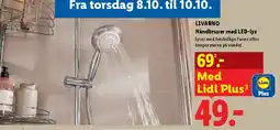 Lidl Håndbruser med LED-lys tilbud