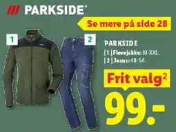 Lidl PARKSIDE - Fleecejakke / Jeans tilbud