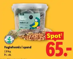 Lidl Fuglefodermix i spand tilbud