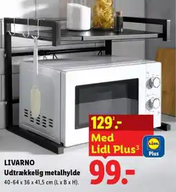 Lidl LivarNo Udtrækkelig metalhyld tilbud