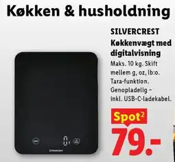 Lidl Silvercrest køkkenvægt med digitalvisning tilbud