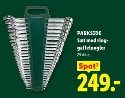 Lidl Parkside sæt med ring-gaffelnøgler tilbud