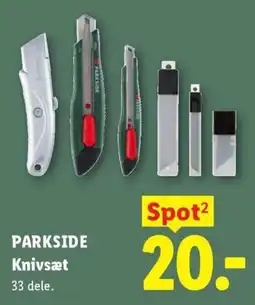 Lidl Parkside Knivsæt tilbud
