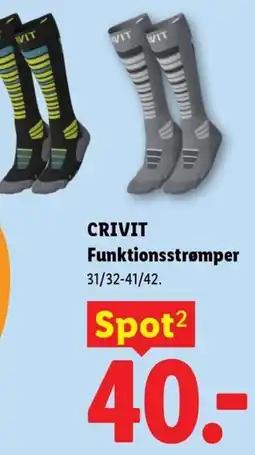 Lidl Crivit Funktionsstrømper tilbud