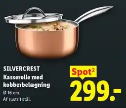 Lidl Silvercrest kasserolle med kobberbelægning tilbud