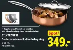 Lidl Silvercrest sauterpande med kobberbelægning tilbud