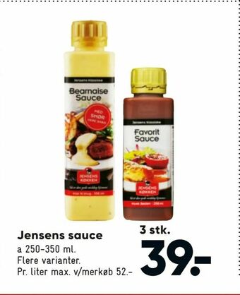 Bilka Jensens sauce tilbud