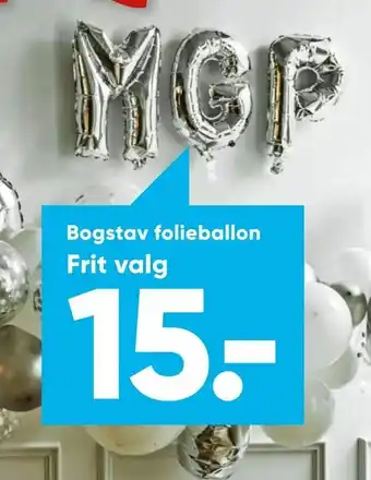 Bilka Bogstav folieballon tilbud