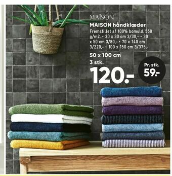 Bilka MAISON håndklæder tilbud