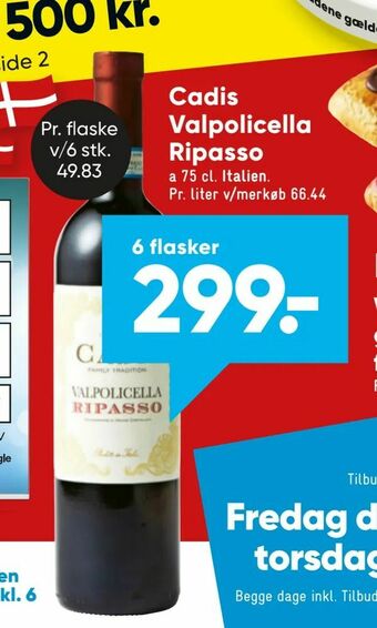 Bilka Cadis Valpolicella Ripasso tilbud
