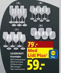 Lidl Silvercrest krystalglas tilbud
