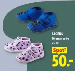 Lidl Licens hjemmesko tilbud