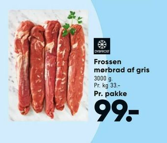 Bilka Frossen mørbrad af gris tilbud