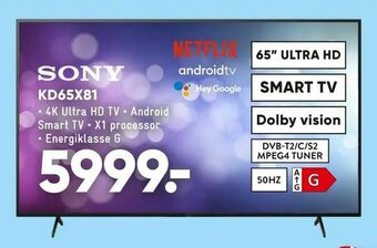 Bilka Sony Kd65x81 tilbud