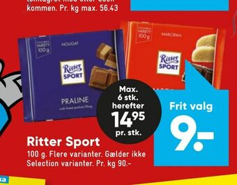 Bilka Ritter Sport tilbud