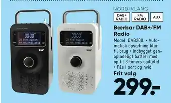 Bilka Bærbar DAB+/FM Radio tilbud