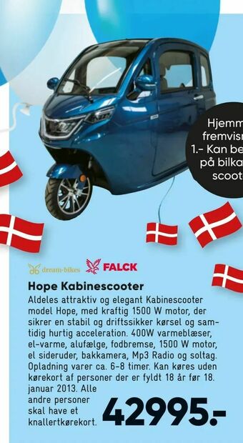Bilka Hope Kabinescooter tilbud