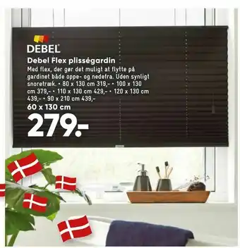 Bilka Debel Flex plisségardin tilbud