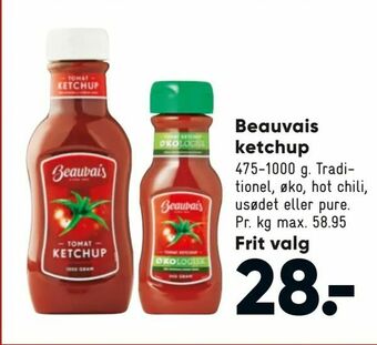 Bilka Beauvais ketchup tilbud