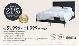 SENG TEMPUR MOVE ELEVATIONSSENG tilbud